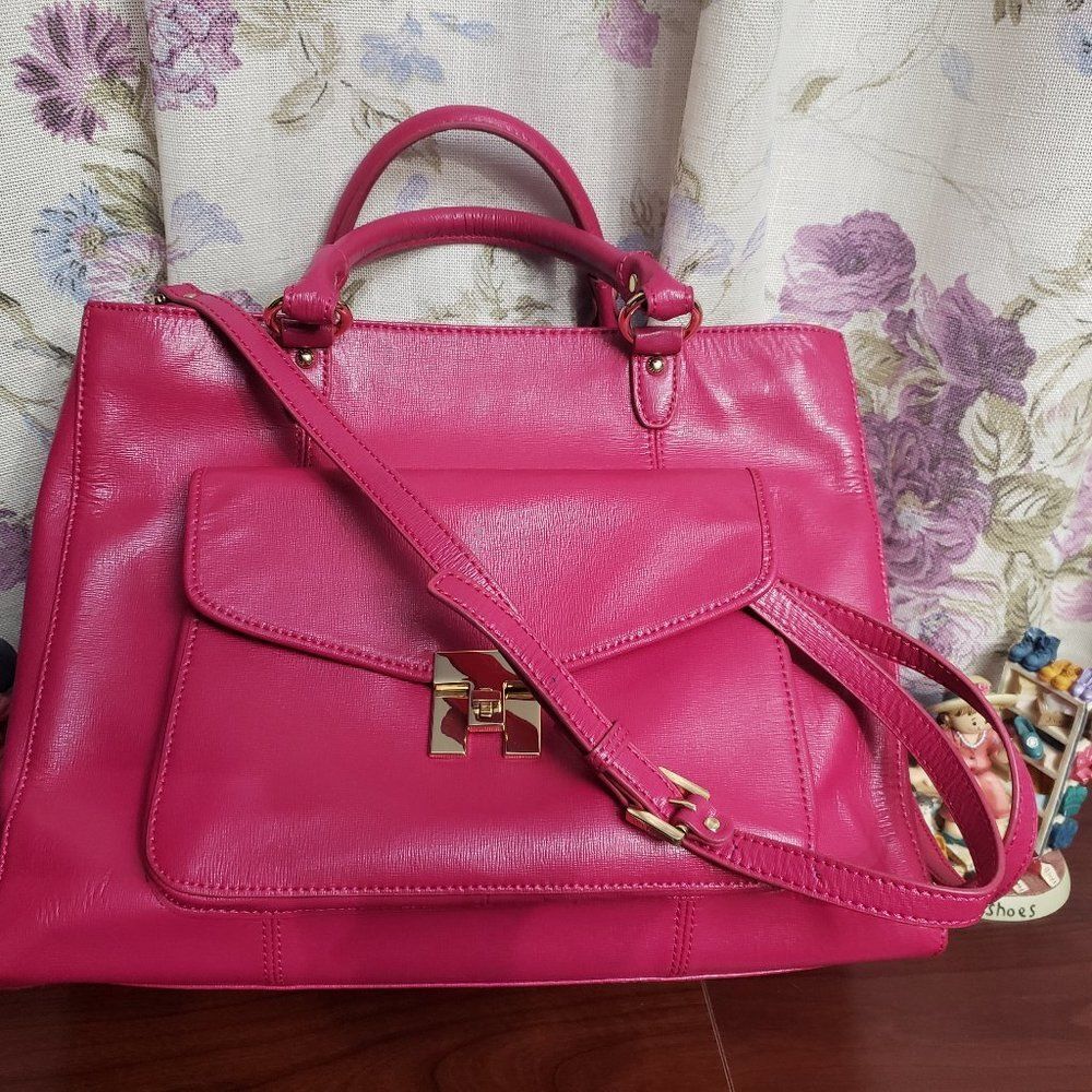 Fuchsia Pink Large Tote